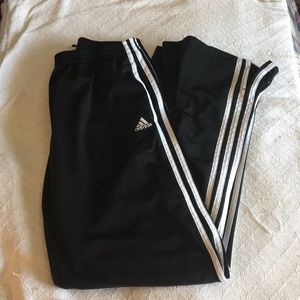 Women’s Adidas Poly Back White Track Pants
